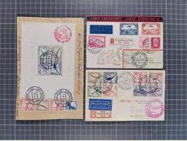 1912/38 (ca., interessante Partie, dabei über 100 Zeppelin-Belege, Karten mit 10 Pfg. und 20 Pfg. E.EL.P., Gute Zeppelin-Mark