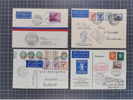 1912/38 (ca., interessante Partie, dabei über 100 Zeppelin-Belege, Karten mit 10 Pfg. und 20 Pfg. E.EL.P., Gute Zeppelin-Mark