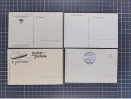 1912/38 (ca., interessante Partie, dabei über 100 Zeppelin-Belege, Karten mit 10 Pfg. und 20 Pfg. E.EL.P., Gute Zeppelin-Mark