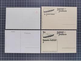 1912/38 (ca., interessante Partie, dabei über 100 Zeppelin-Belege, Karten mit 10 Pfg. und 20 Pfg. E.EL.P., Gute Zeppelin-Mark