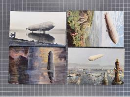 1912/38 (ca., interessante Partie, dabei über 100 Zeppelin-Belege, Karten mit 10 Pfg. und 20 Pfg. E.EL.P., Gute Zeppelin-Mark