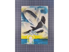 1912/38 (ca., interessante Partie, dabei über 100 Zeppelin-Belege, Karten mit 10 Pfg. und 20 Pfg. E.EL.P., Gute Zeppelin-Mark