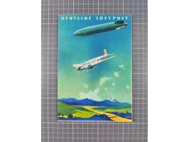 1912/38 (ca., interessante Partie, dabei über 100 Zeppelin-Belege, Karten mit 10 Pfg. und 20 Pfg. E.EL.P., Gute Zeppelin-Mark