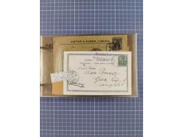 1895/1930, interessante Sammlung “DSP LINIE HAMBURG-WESTAFRIKA I-XLV” mit ca. 190 Briefen, Karten und GSK sowie ein Briefstüc