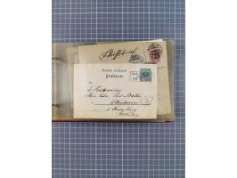 1872/1972, kleine Sammlung “Anlandestempel” inkl. Ausland mit 33 Briefen und Ganzsachen sowie einige lose Marken und Briefstü