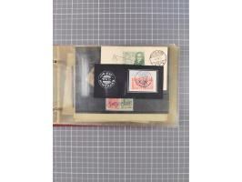 1872/1972, kleine Sammlung “Anlandestempel” inkl. Ausland mit 33 Briefen und Ganzsachen sowie einige lose Marken und Briefstü