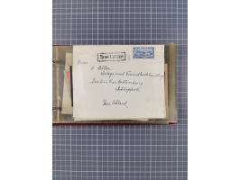 1872/1972, kleine Sammlung “Anlandestempel” inkl. Ausland mit 33 Briefen und Ganzsachen sowie einige lose Marken und Briefstü