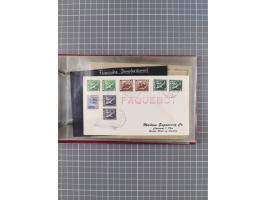 1872/1972, kleine Sammlung “Anlandestempel” inkl. Ausland mit 33 Briefen und Ganzsachen sowie einige lose Marken und Briefstü