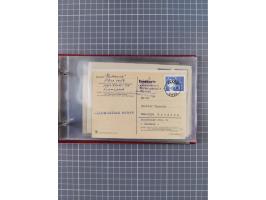 1872/1972, kleine Sammlung “Anlandestempel” inkl. Ausland mit 33 Briefen und Ganzsachen sowie einige lose Marken und Briefstü