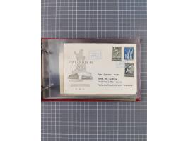 1872/1972, kleine Sammlung “Anlandestempel” inkl. Ausland mit 33 Briefen und Ganzsachen sowie einige lose Marken und Briefstü