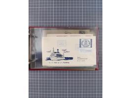 1872/1972, kleine Sammlung “Anlandestempel” inkl. Ausland mit 33 Briefen und Ganzsachen sowie einige lose Marken und Briefstü