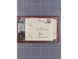 1872/1972, kleine Sammlung “Anlandestempel” inkl. Ausland mit 33 Briefen und Ganzsachen sowie einige lose Marken und Briefstü