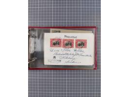 1872/1972, kleine Sammlung “Anlandestempel” inkl. Ausland mit 33 Briefen und Ganzsachen sowie einige lose Marken und Briefstü