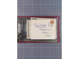 1872/1972, kleine Sammlung “Anlandestempel” inkl. Ausland mit 33 Briefen und Ganzsachen sowie einige lose Marken und Briefstü