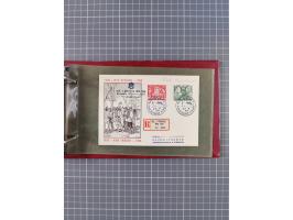 1872/1972, kleine Sammlung “Anlandestempel” inkl. Ausland mit 33 Briefen und Ganzsachen sowie einige lose Marken und Briefstü