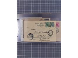 1897/1934, Sammlung “DSP LINIE BREMEN-LA PLATA” mit ca. 135 Briefen, Karten und GSK mit diversen Unterscheidungs-Buchstaben, 