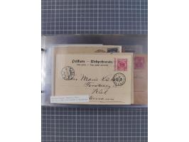 1897/1934, Sammlung “DSP LINIE BREMEN-LA PLATA” mit ca. 135 Briefen, Karten und GSK mit diversen Unterscheidungs-Buchstaben, 