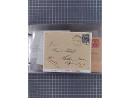 1897/1934, Sammlung “DSP LINIE BREMEN-LA PLATA” mit ca. 135 Briefen, Karten und GSK mit diversen Unterscheidungs-Buchstaben, 