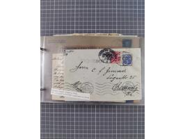 1897/1934, Sammlung “DSP LINIE BREMEN-LA PLATA” mit ca. 135 Briefen, Karten und GSK mit diversen Unterscheidungs-Buchstaben, 