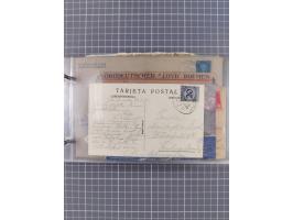 1897/1934, Sammlung “DSP LINIE BREMEN-LA PLATA” mit ca. 135 Briefen, Karten und GSK mit diversen Unterscheidungs-Buchstaben, 