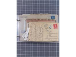 1897/1934, Sammlung “DSP LINIE BREMEN-LA PLATA” mit ca. 135 Briefen, Karten und GSK mit diversen Unterscheidungs-Buchstaben, 