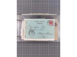 1897/1934, Sammlung “DSP LINIE BREMEN-LA PLATA” mit ca. 135 Briefen, Karten und GSK mit diversen Unterscheidungs-Buchstaben, 