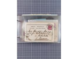 1897/1934, Sammlung “DSP LINIE BREMEN-LA PLATA” mit ca. 135 Briefen, Karten und GSK mit diversen Unterscheidungs-Buchstaben, 