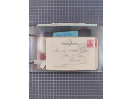 1897/1934, Sammlung “DSP LINIE BREMEN-LA PLATA” mit ca. 135 Briefen, Karten und GSK mit diversen Unterscheidungs-Buchstaben, 