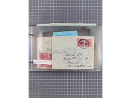 1897/1934, Sammlung “DSP LINIE BREMEN-LA PLATA” mit ca. 135 Briefen, Karten und GSK mit diversen Unterscheidungs-Buchstaben, 