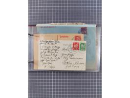 1897/1934, Sammlung “DSP LINIE BREMEN-LA PLATA” mit ca. 135 Briefen, Karten und GSK mit diversen Unterscheidungs-Buchstaben, 