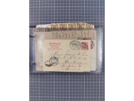 1897/1934, Sammlung “DSP LINIE BREMEN-LA PLATA” mit ca. 135 Briefen, Karten und GSK mit diversen Unterscheidungs-Buchstaben, 