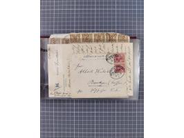 1897/1934, Sammlung “DSP LINIE BREMEN-LA PLATA” mit ca. 135 Briefen, Karten und GSK mit diversen Unterscheidungs-Buchstaben, 