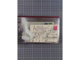 1897/1934, Sammlung “DSP LINIE BREMEN-LA PLATA” mit ca. 135 Briefen, Karten und GSK mit diversen Unterscheidungs-Buchstaben, 