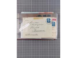 1897/1934, Sammlung “DSP LINIE BREMEN-LA PLATA” mit ca. 135 Briefen, Karten und GSK mit diversen Unterscheidungs-Buchstaben, 