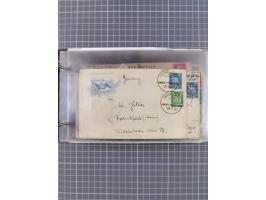 1923/35, Sammlung “DSP HAMBURG-AMERIKA-LINIE” (Segment-Stempel) mit ca. 35 Briefen, Karten und GSK, dabei drei Belege aus der