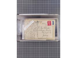 1923/35, Sammlung “DSP HAMBURG-AMERIKA-LINIE” (Segment-Stempel) mit ca. 35 Briefen, Karten und GSK, dabei drei Belege aus der