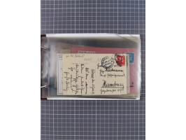 1923/35, Sammlung “DSP HAMBURG-AMERIKA-LINIE” (Segment-Stempel) mit ca. 35 Briefen, Karten und GSK, dabei drei Belege aus der