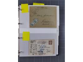 China und Kiautschou, interessante Sammlung “DSP SHANGHAI-TIENTSIN” mit 19 Briefen, Karten und GSK, meist aus dem Bedarf, dab