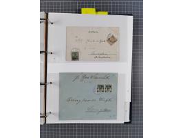 China und Kiautschou, interessante Sammlung “DSP SHANGHAI-TIENTSIN” mit 19 Briefen, Karten und GSK, meist aus dem Bedarf, dab