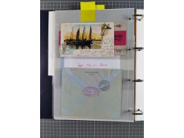 China und Kiautschou, interessante Sammlung “DSP SHANGHAI-TIENTSIN” mit 19 Briefen, Karten und GSK, meist aus dem Bedarf, dab