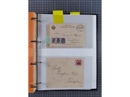 China und Kiautschou, interessante Sammlung “DSP SHANGHAI-TIENTSIN” mit 19 Briefen, Karten und GSK, meist aus dem Bedarf, dab