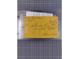 1846/77, 40 Briefe von bzw. in die USA mit Transit über Bremen bzw. nach Bremen adressiert, dabei viele verschiedene Tax- und