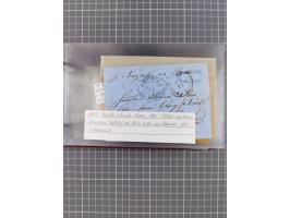 1846/77, 40 Briefe von bzw. in die USA mit Transit über Bremen bzw. nach Bremen adressiert, dabei viele verschiedene Tax- und