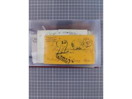 1846/77, 40 Briefe von bzw. in die USA mit Transit über Bremen bzw. nach Bremen adressiert, dabei viele verschiedene Tax- und