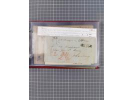 1846/77, 40 Briefe von bzw. in die USA mit Transit über Bremen bzw. nach Bremen adressiert, dabei viele verschiedene Tax- und