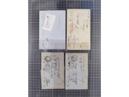 1859/1879, kleine Sammlung mit 26 Briefen von Hamburg bzw. im Transit sowie in den USA, dabei bessere Tax- Stempel, frankiert