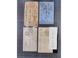 1859/1879, kleine Sammlung mit 26 Briefen von Hamburg bzw. im Transit sowie in den USA, dabei bessere Tax- Stempel, frankiert