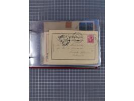 1891/1925, Sammlung “DASP BREMEN-NEW YORK I.-X.” mit ca. 50 Briefen, Karten und GSK, dabei zwei Postkarten mit L1 “Missent to