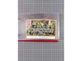 1891/1925, Sammlung “DASP BREMEN-NEW YORK I.-X.” mit ca. 50 Briefen, Karten und GSK, dabei zwei Postkarten mit L1 “Missent to