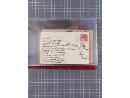 1891/1925, Sammlung “DASP BREMEN-NEW YORK I.-X.” mit ca. 50 Briefen, Karten und GSK, dabei zwei Postkarten mit L1 “Missent to